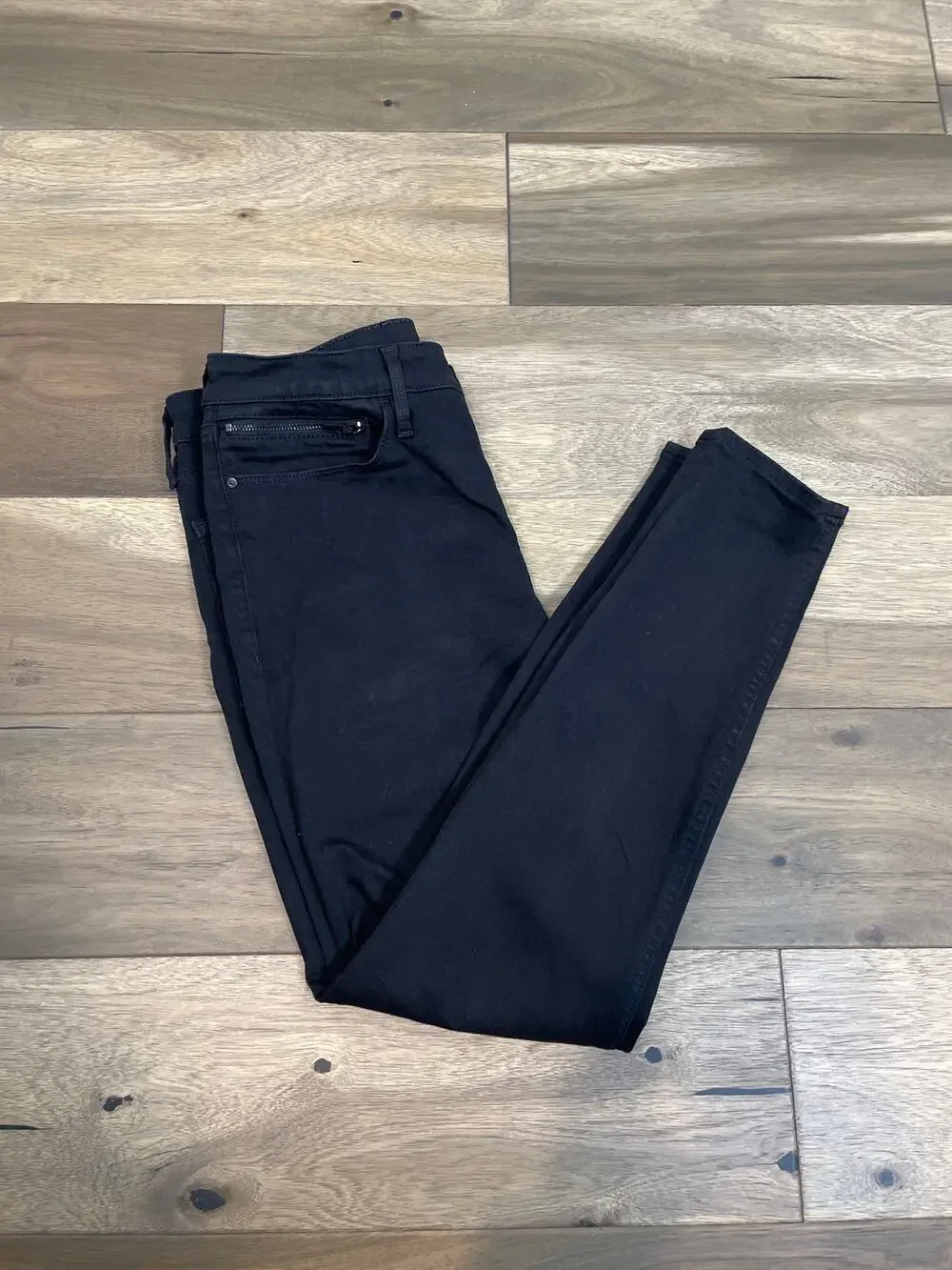 Athleta Black Jeans 12P Stretch Denim Mid Rise Slim Ankle Petite
